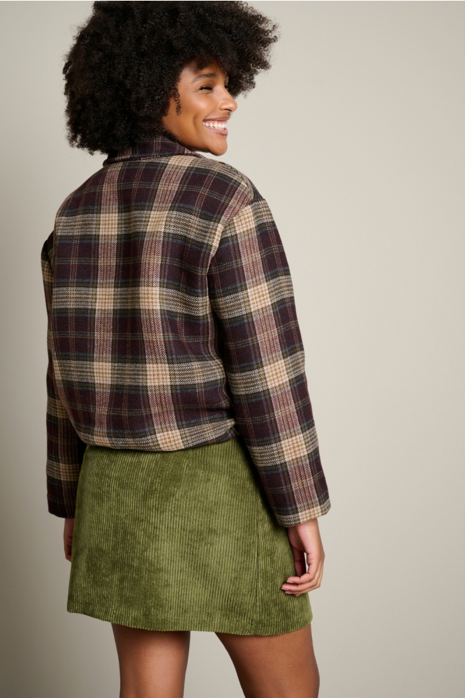 LolaLiza bordeaux dames jas | Model achteraanzicht