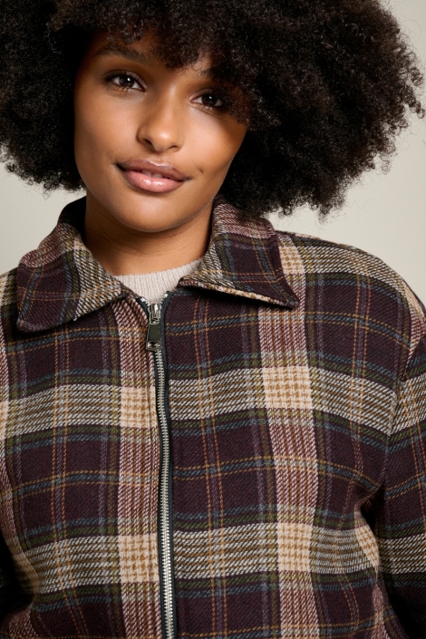 LolaLiza bordeaux dames jas | Close up
