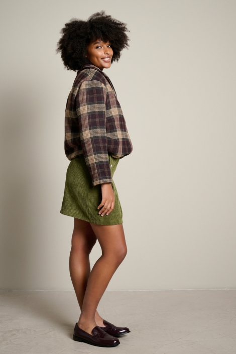 LolaLiza bordeaux dames jas | Model zijaanzicht