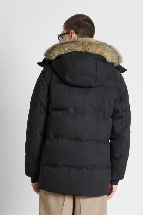 Antony Morato zwarte heren jas | Model achteraanzicht
