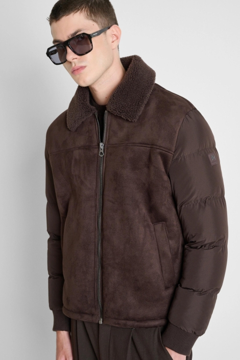 Antony Morato bruine heren jas | Model vooraanzicht