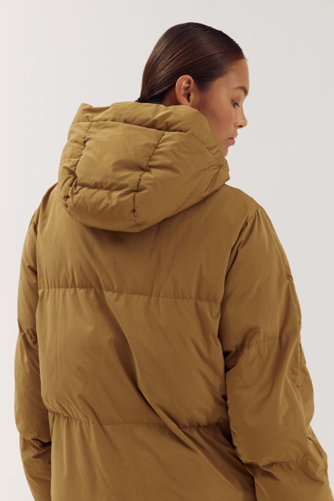 Harper & Yve groene dames jas | Close up