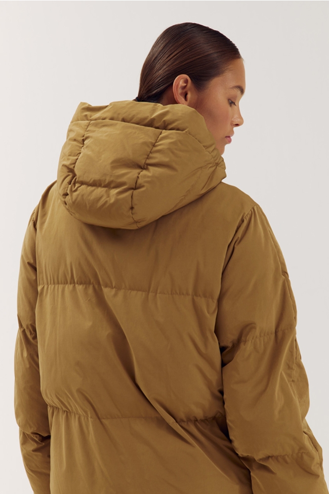 Harper & Yve groene dames jas | Close up