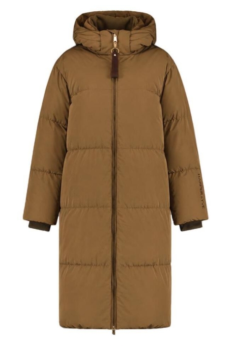 Harper & Yve groene dames jas | Vooraanzicht
