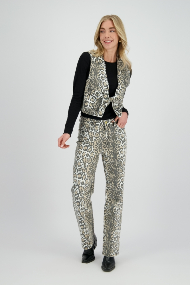 Raizzed zand dames gilet | Model