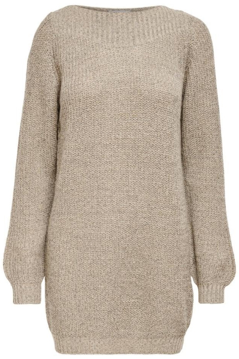 Jacqueline de Yong taupe dames jurk | Vooraanzicht