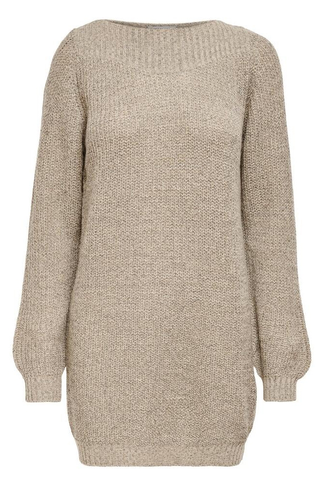 Jacqueline de Yong taupe dames jurk | Vooraanzicht