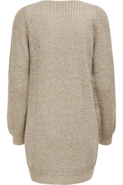 Jacqueline de Yong taupe dames jurk | Achteraanzicht