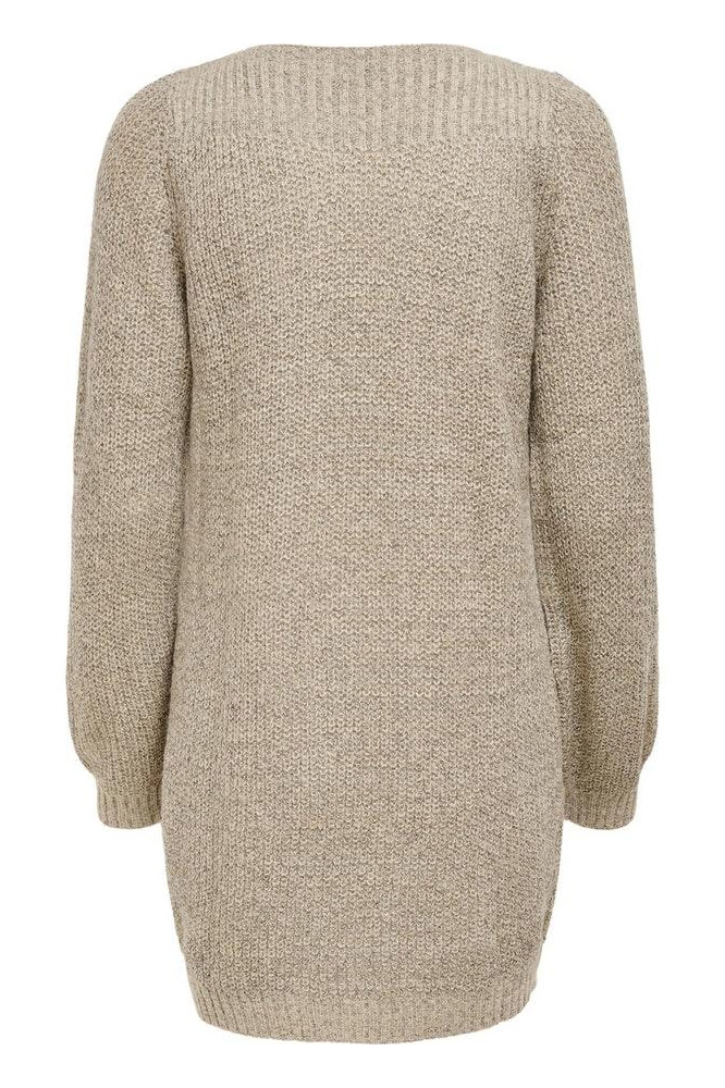 Jacqueline de Yong taupe dames jurk | Achteraanzicht