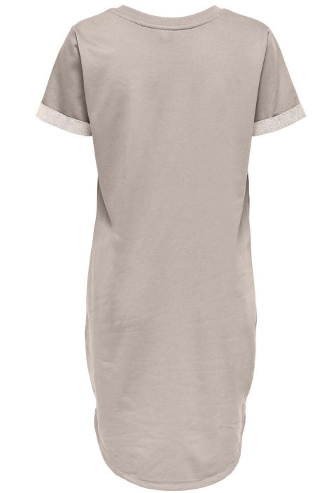 Jacqueline de Yong beige dames jurk | Achteraanzicht