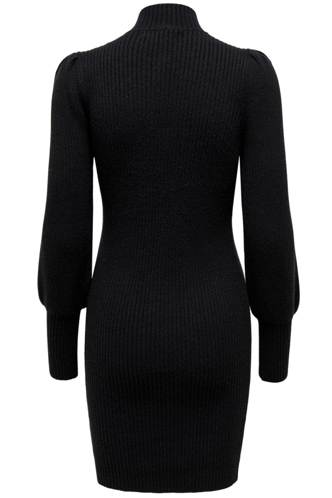 Only zwarte dames jurk | Achteraanzicht