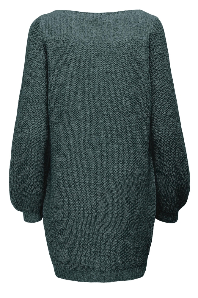 Jacqueline de Yong groene dames jurk | Achteraanzicht