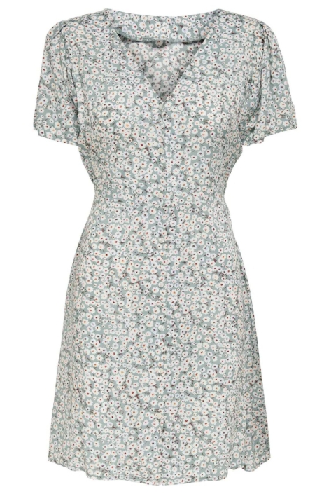 Only groene dames jurk | Vooraanzicht