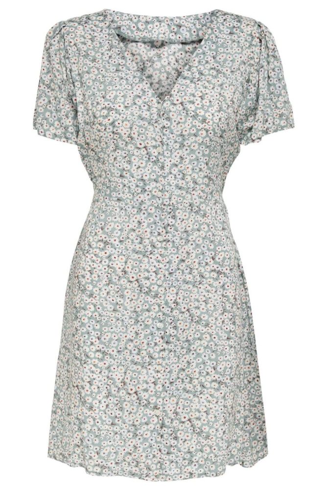Only groene dames jurk | Vooraanzicht