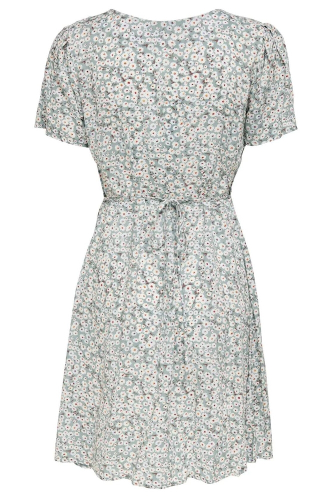 Only groene dames jurk | Achteraanzicht