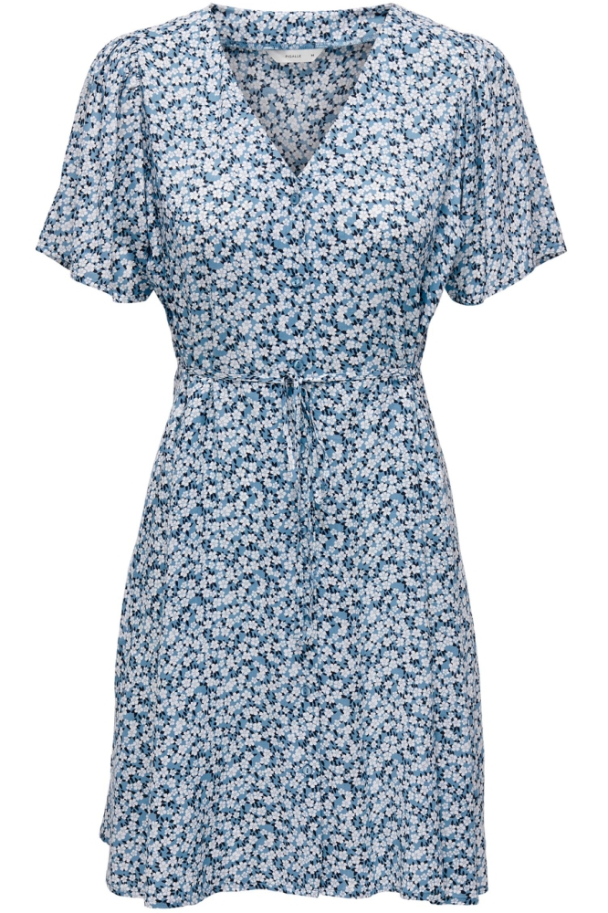 Only blauwe dames jurk | Vooraanzicht