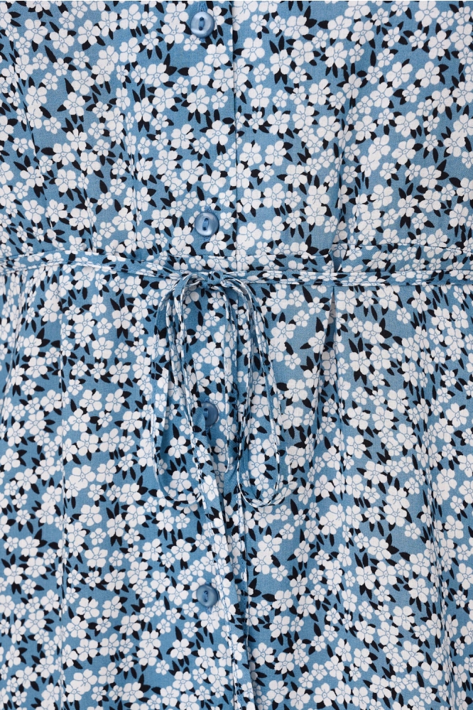 Only blauwe dames jurk | Close up