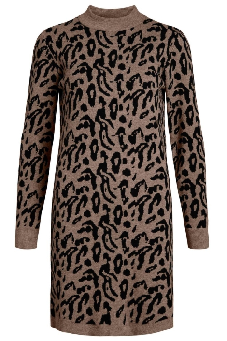 Object beige dames jurk | Vooraanzicht