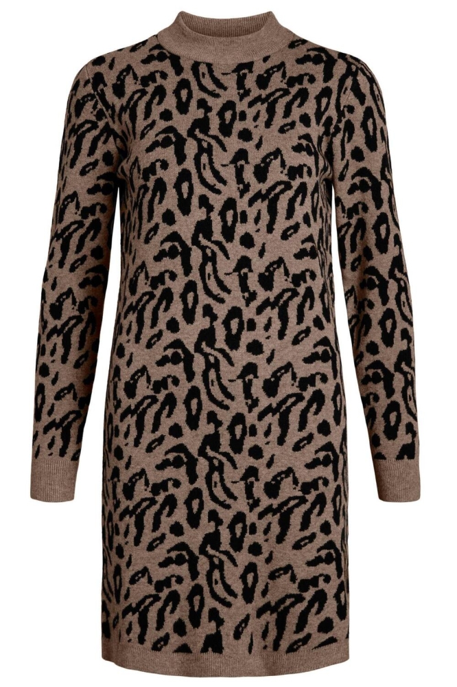 Object beige dames jurk | Vooraanzicht