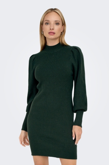 Only onlkatia l/s dress knt noos Groen