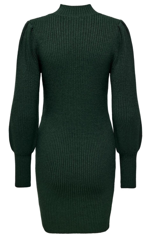 Only groene dames jurk | Achteraanzicht