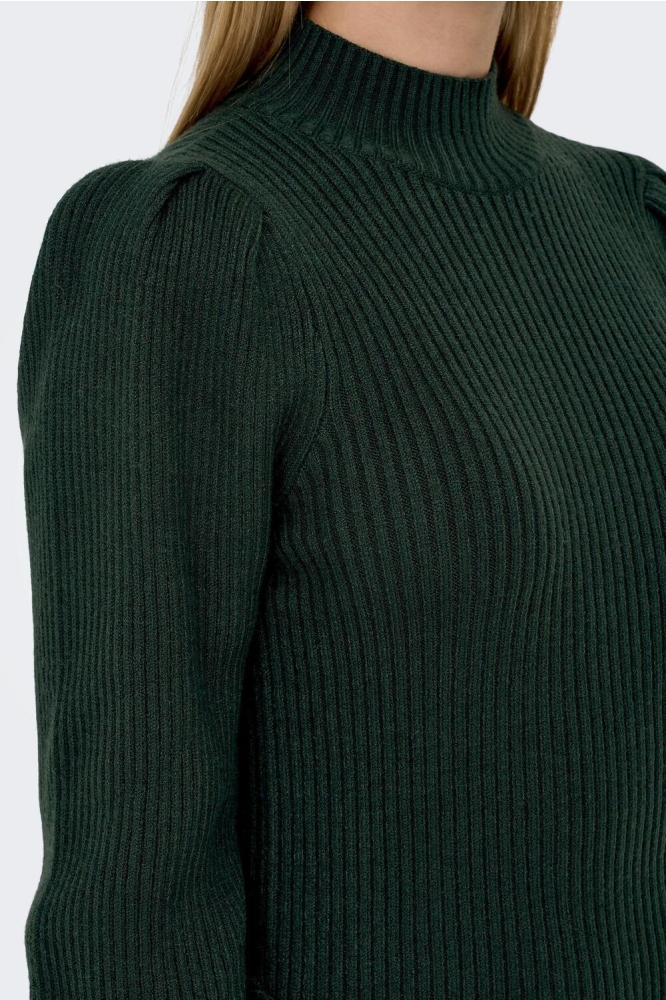 Only groene dames jurk | Close up