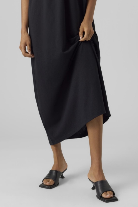Vero Moda zwarte dames jurk | Close up