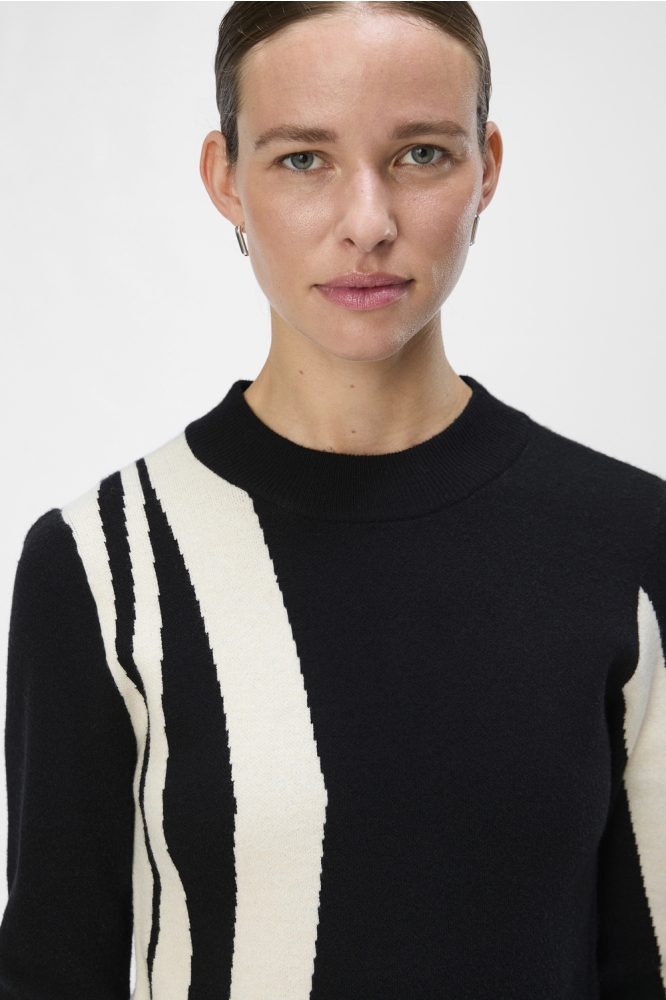 Object zwarte dames jurk | Vooraanzicht