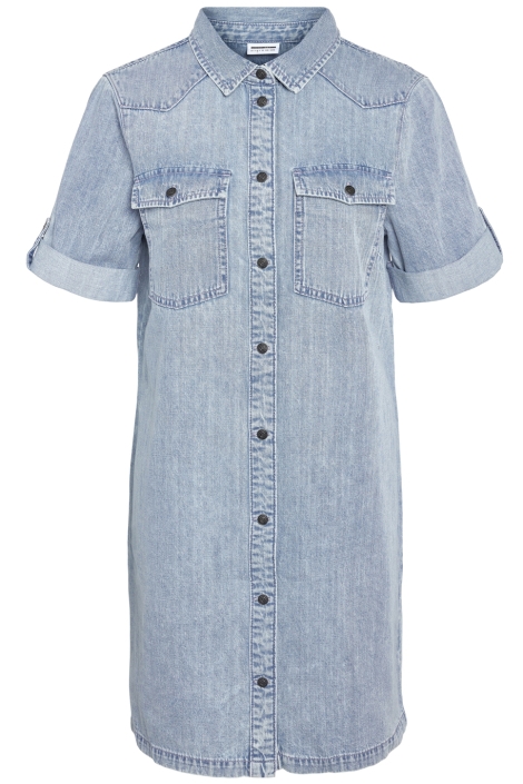 Noisy may blauwe dames jurk | Vooraanzicht