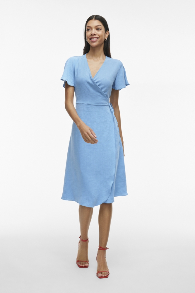 Vila blauwe dames jurk | Model