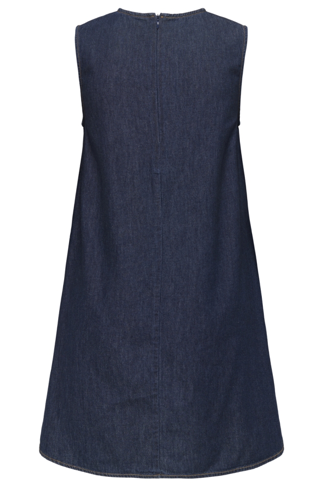 Jacqueline de Yong blauwe dames jurk | Achteraanzicht