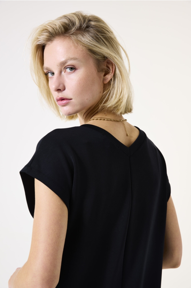 Garcia zwarte dames jurk | Close up