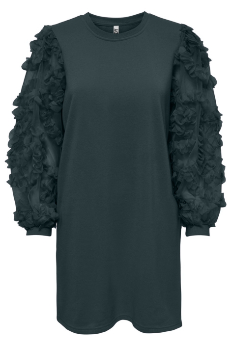 Jacqueline de Yong groene dames jurk | Vooraanzicht