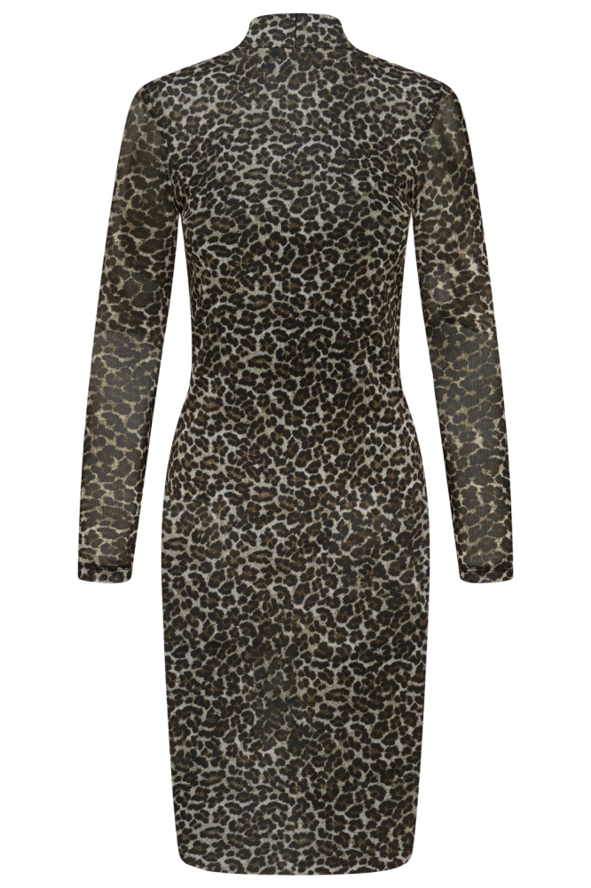 Only beige dames jurk | Achteraanzicht