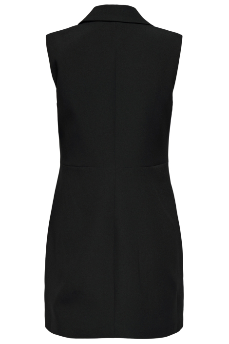 Only zwarte dames jurk | Achteraanzicht