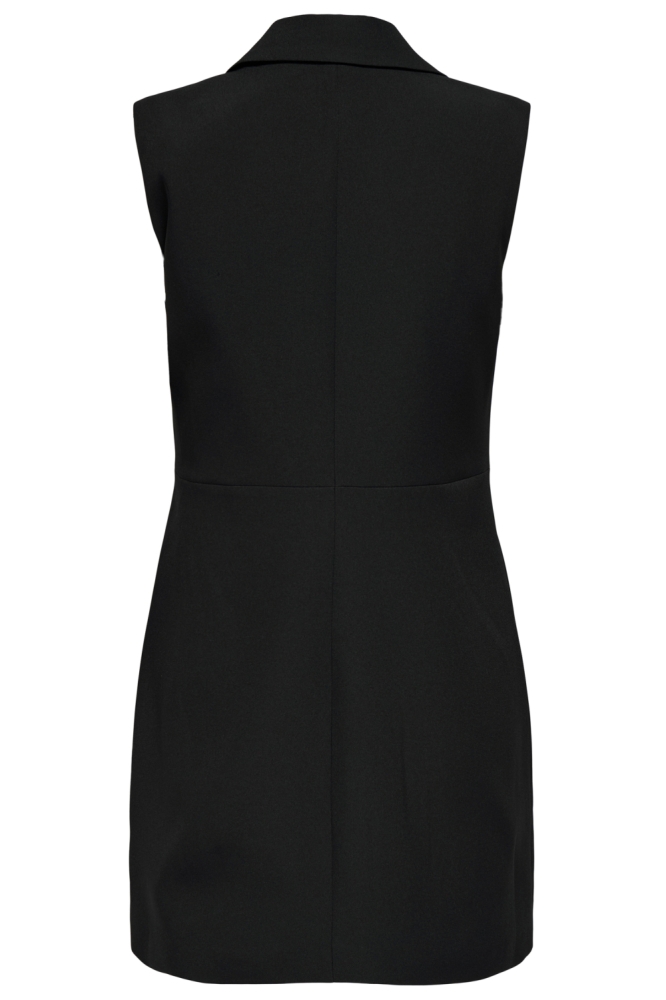 Only zwarte dames jurk | Achteraanzicht