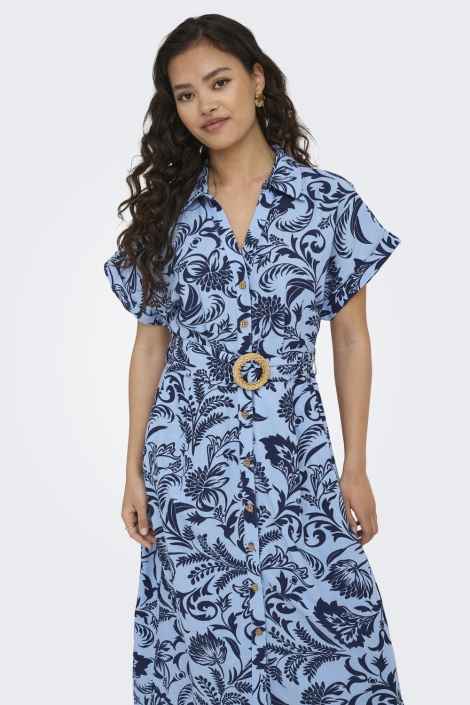 Only blauwe dames jurk | Model