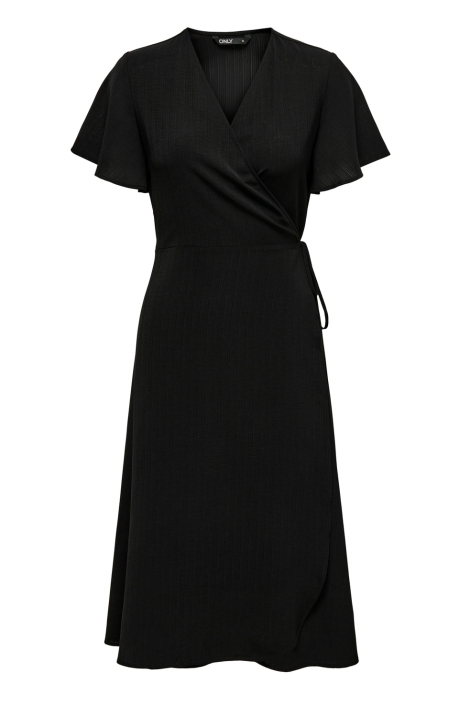 Only zwarte dames jurk | Vooraanzicht