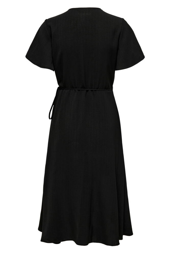 Only zwarte dames jurk | Achteraanzicht