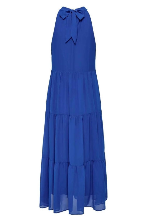 Only blauwe dames jurk | Achteraanzicht