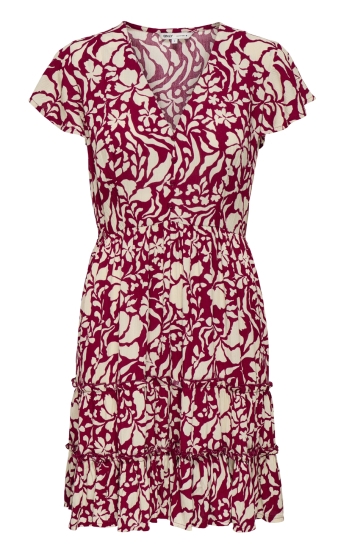 Only onlclaudette life ss mini dress wvn Bordeaux