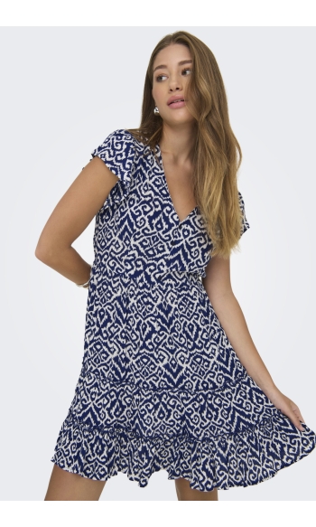 ONLCLAUDETTE LIFE SS MINI DRESS WVN 15320419 OMBRE BLUE
