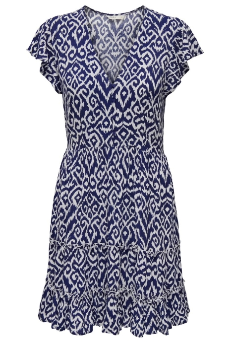 Only blauwe dames jurk | Vooraanzicht