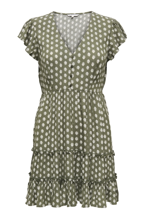 Only groene dames jurk | Vooraanzicht