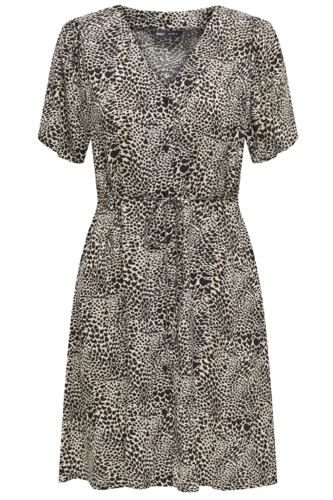 Only beige dames jurk | Vooraanzicht