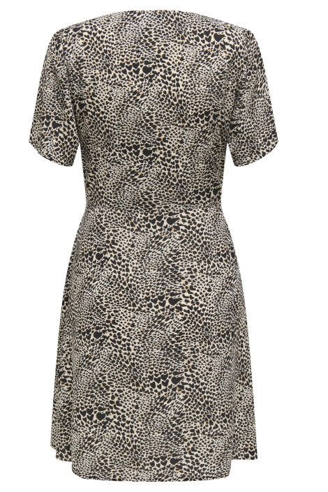 Only beige dames jurk | Achteraanzicht