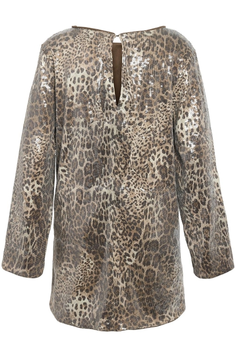 Noisy may camel dames jurk | Achteraanzicht