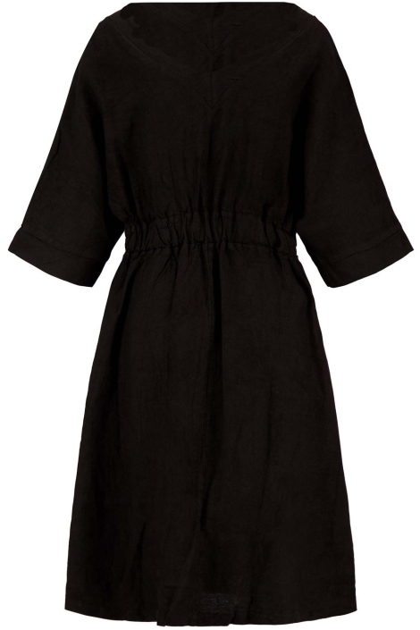 Zusss zwarte dames jurk | Achteraanzicht