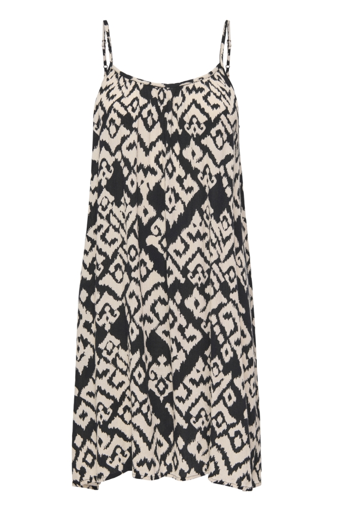 Only zwarte dames jurk | Achteraanzicht