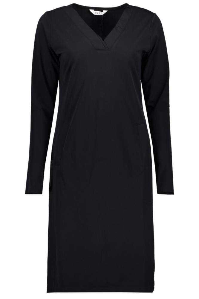NED zwarte dames jurk | Vooraanzicht